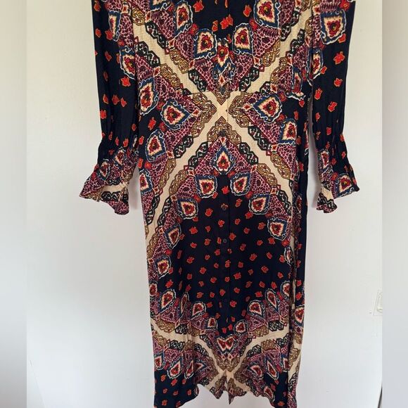 ba&sh Jorgina Bandana Print Midi Dress XS - Picture 6 of 11